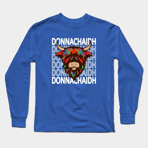 Clan Donnachaidh - Hairy Coo Long Sleeve T-Shirt by Taylor'd Designs